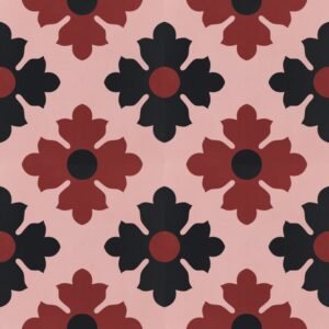 Carreaux ciment rose